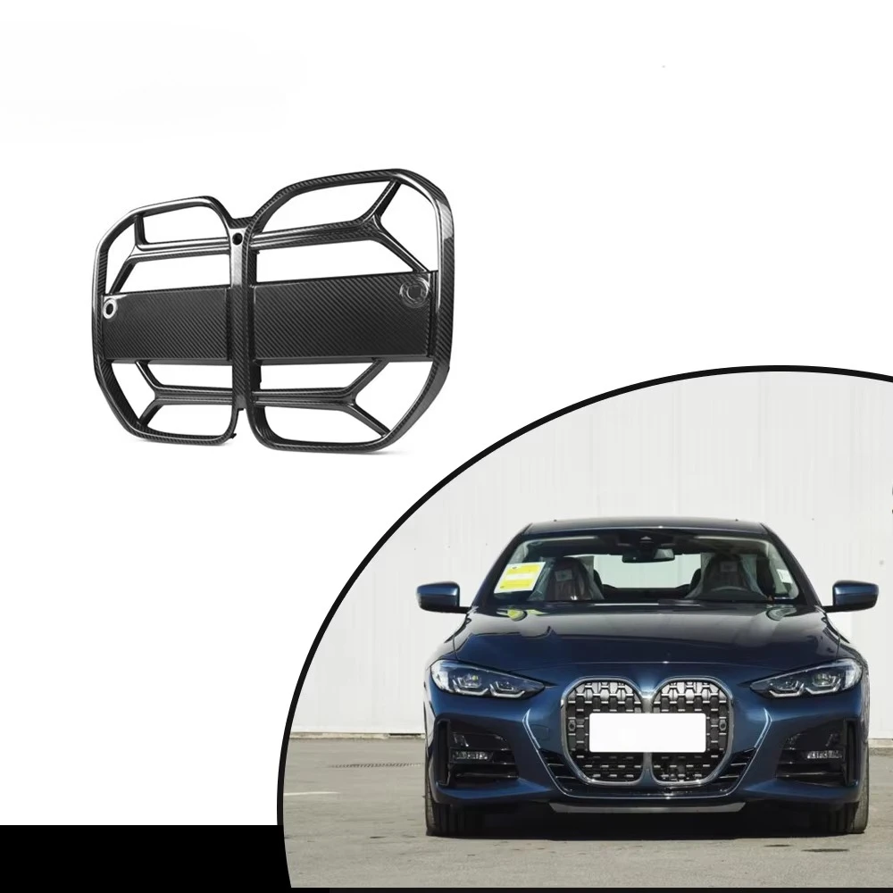 

G22 Front Grill Prepreg Dry Carbon Fiber Glossy Black Front Grille Grill for 4 Series G22 G23 2021-2022custom