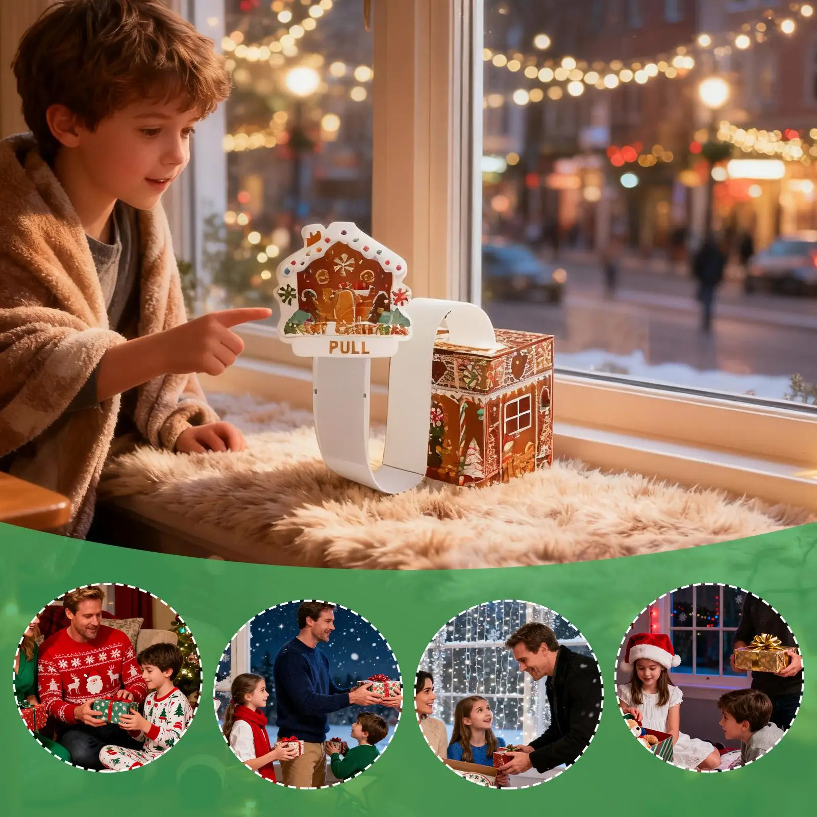 Christmas Money Box Gingerbread Man Festive Decoration Christmas Money Holders For Cash For Family Friends Kids Adults Men Women