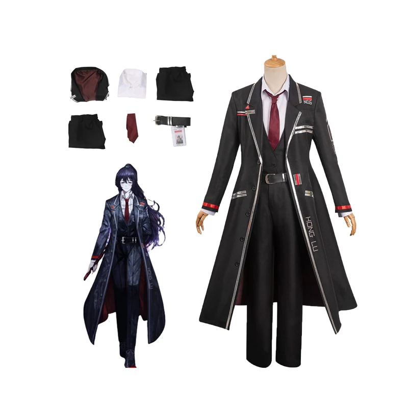 

Game Limbus Company HongLu Cosplay Men Costume Halloween Carnival Party Disguise Suit Male Pants Coat Outfits Role Play Set