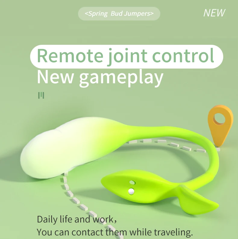 Spring Buds アプリ制御バイブレーター カップル用 クリトリス刺激装置 G スポット ラブエッグ ウェアラブル マッサージャー 大人の大人のおもちゃ 女性用