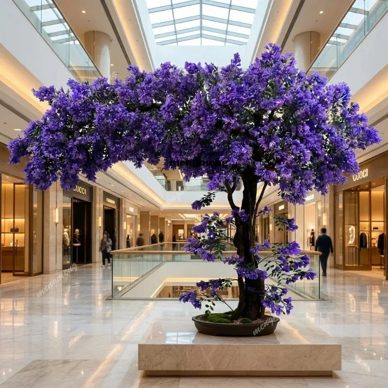 Simulation jacaranda tree purple cherry tree floor indoor and outdoor wedding props decoration fake peach blossom landscaping