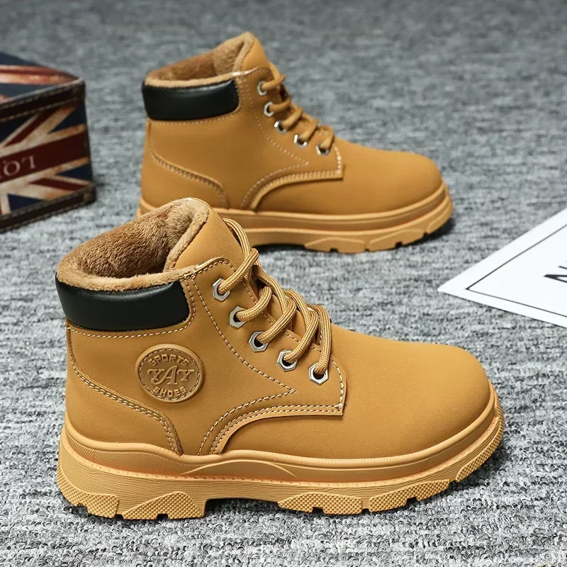 New children's casual shoes, classic high-top outdoor boots, trendy, fashionable, wear-resistant and anti-collision