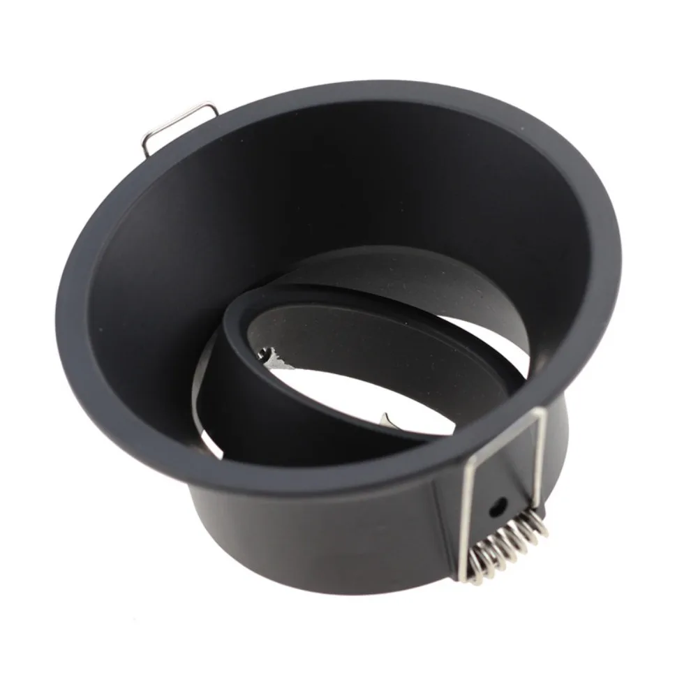 JOYINLED Round Recessed Spotlight Frame Single Ring Downlight Trim Ceiling Light Housing Fixture 85mm Cutout GU10 Spot Light