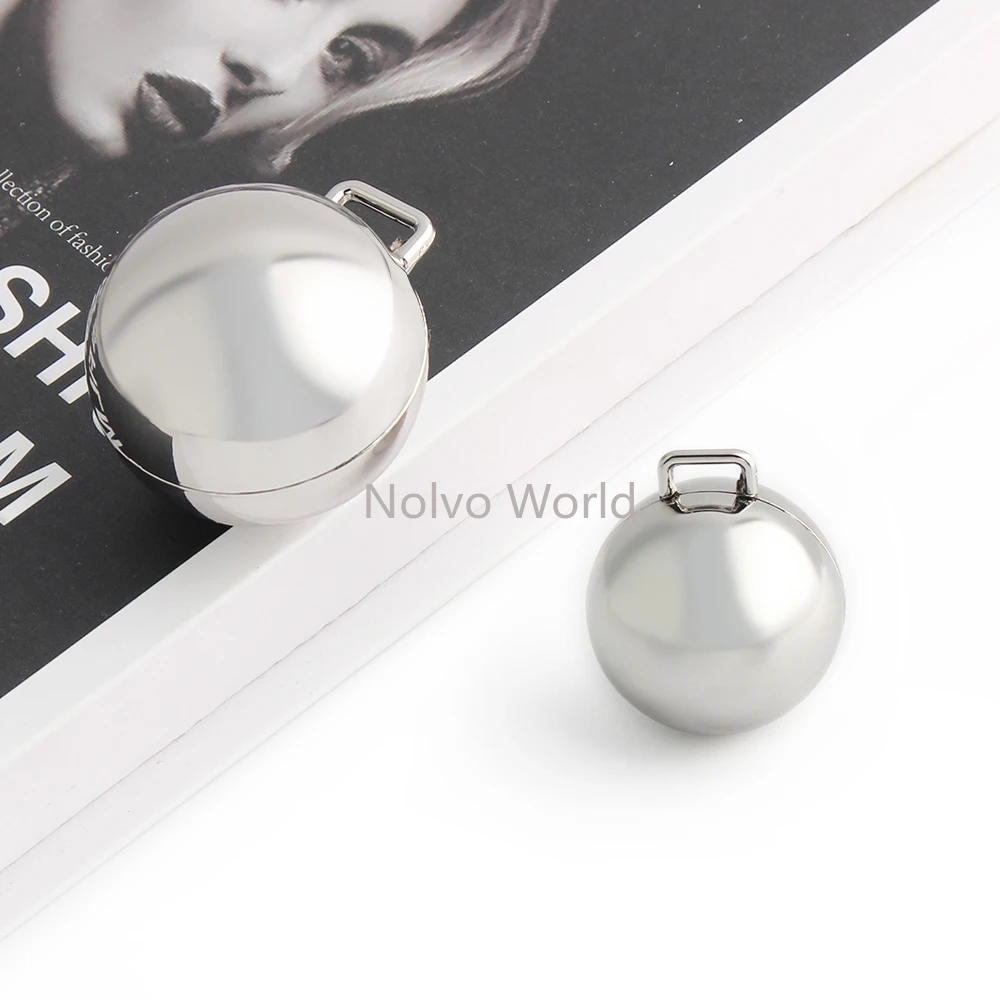 4/10/20PCS 30-40-49mm Silver Metal Decorative Bell Balls For Pendants Hanging Christmas Ornaments Bags Handbag Purse Accessories