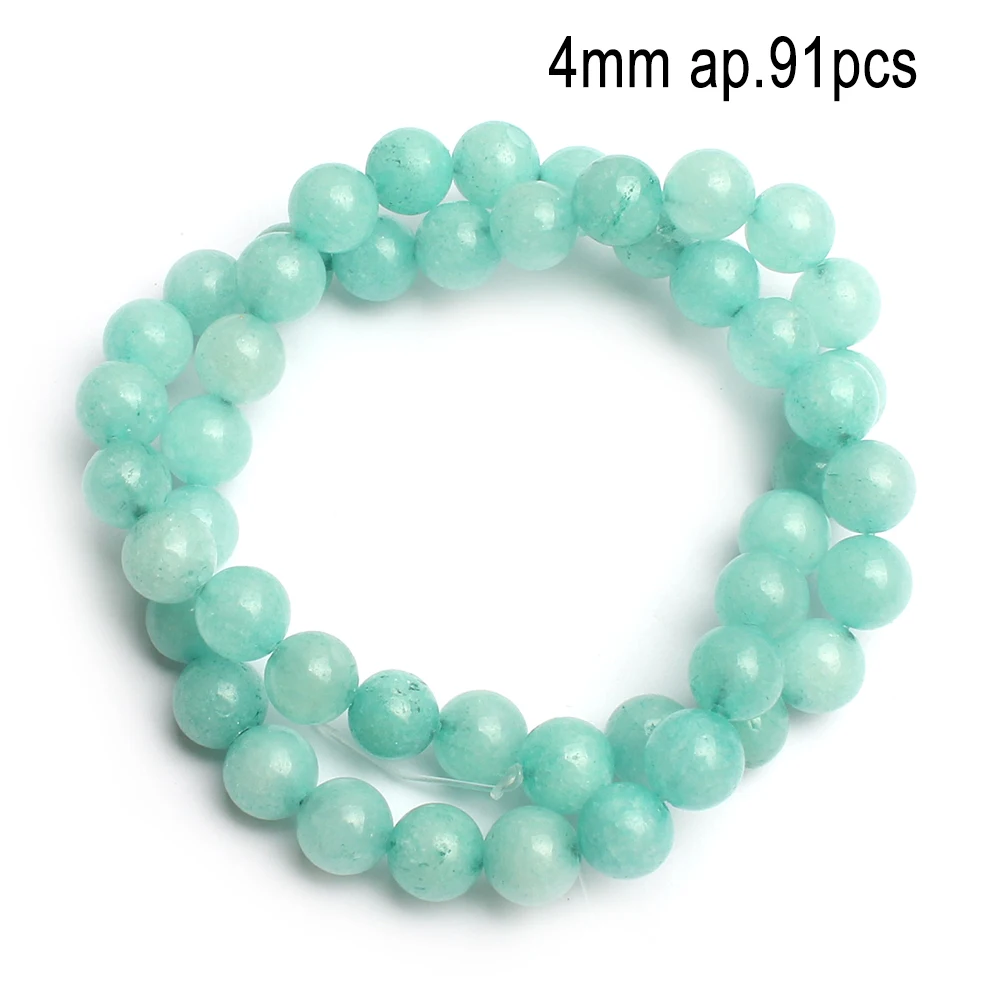 High Quality Natural Stone Faceted Round Irregular Amazonite Loose Spacer Stone Beads for Bracelets Necklace DIY Jewelry Making