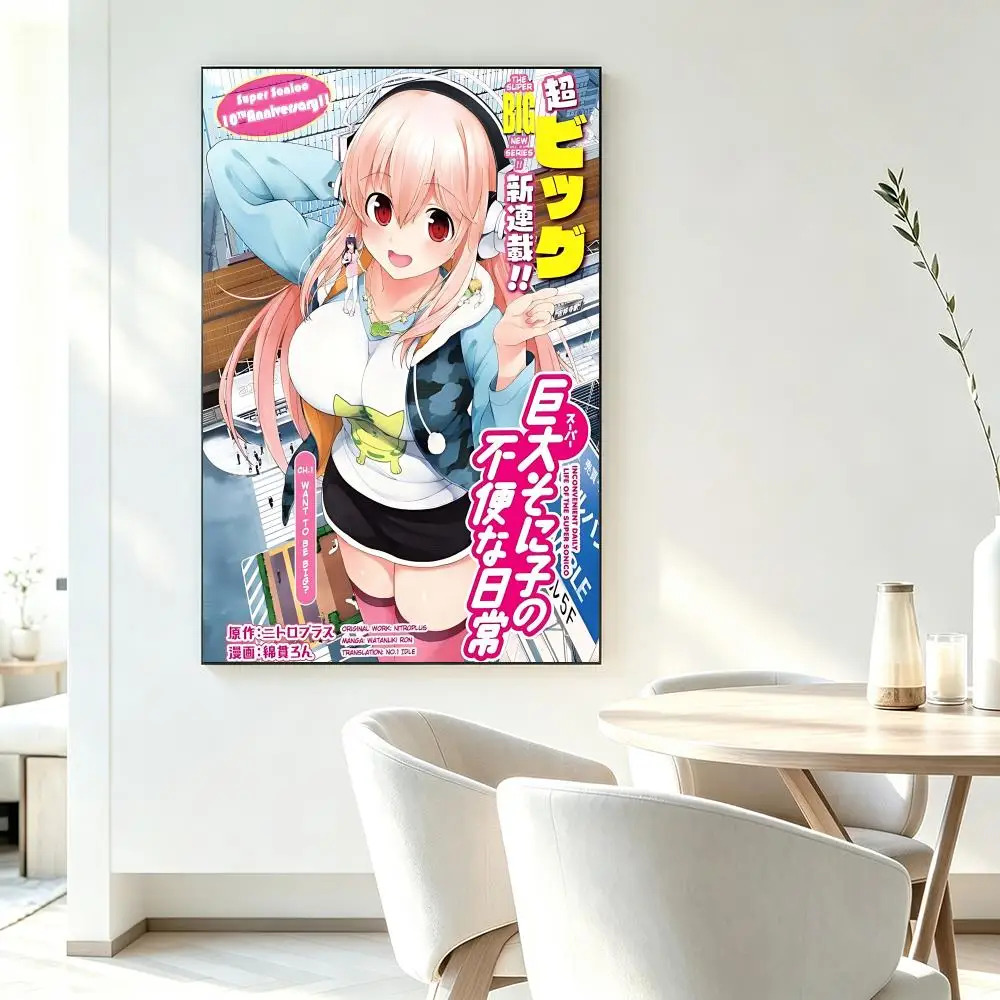 Character Super Sonico Poster HD-Druck Frischer Eleganter Stil Wandkunst Heimdekoration für Wohnzimmer Schlafzimmer Geschenk – Detail 13