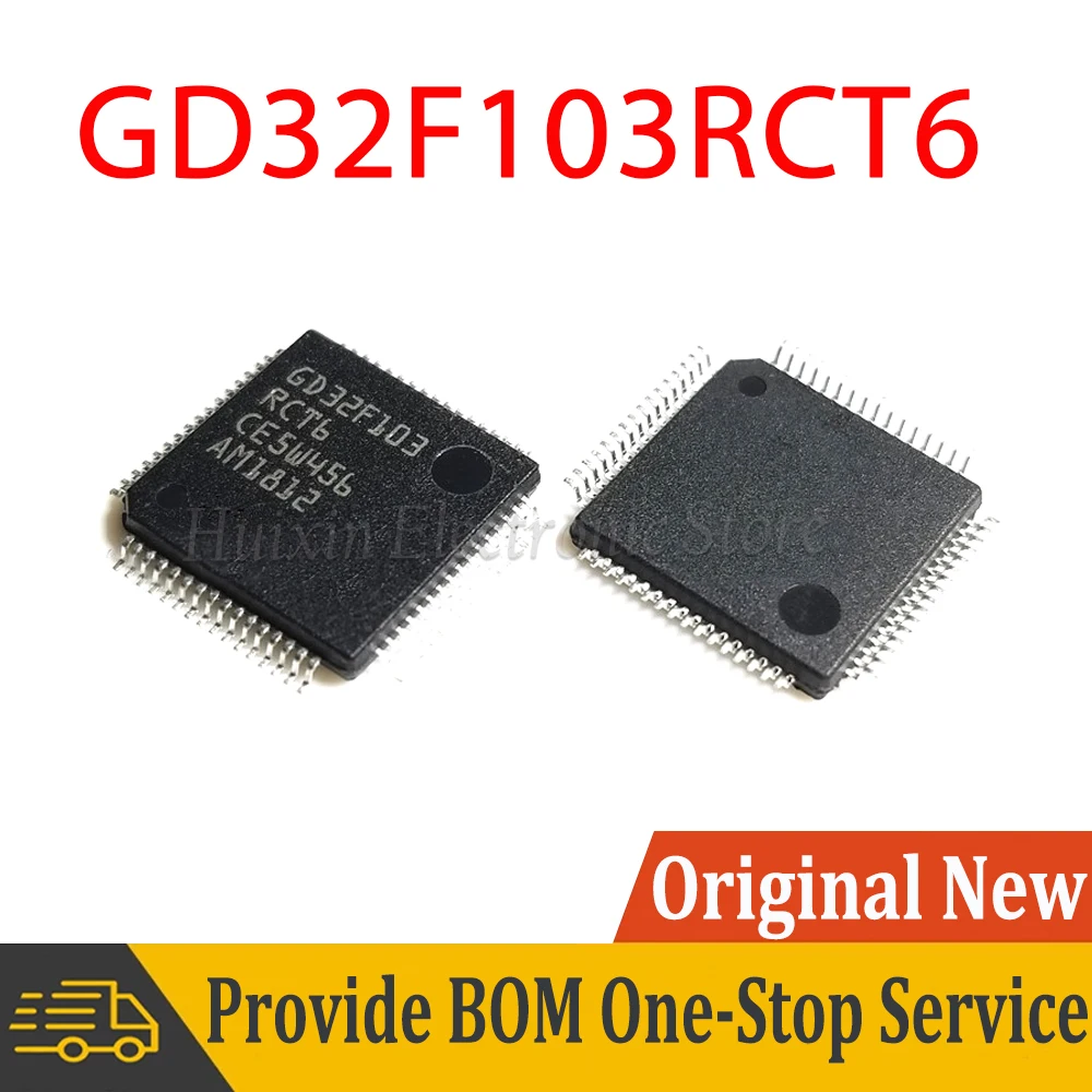 

GD32F103RCT6 LQFP64 GD32F103 LQFP-64 32 Bit Microcontroller Chip MCU IC Controller New Original