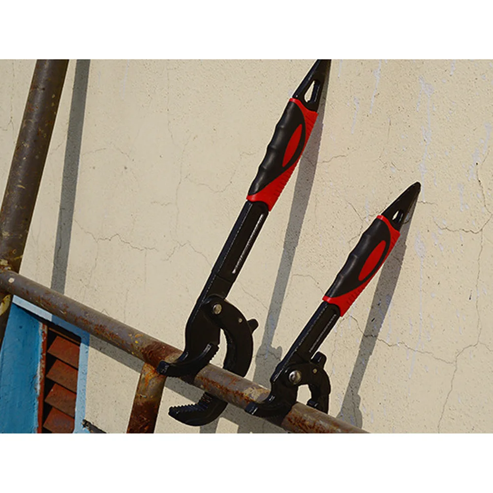 

Multifunctional Wrench High Carbon Steel Pipe Locking Adjustable Electrophoresis Anti Rust Wear Resistant Spring Reset