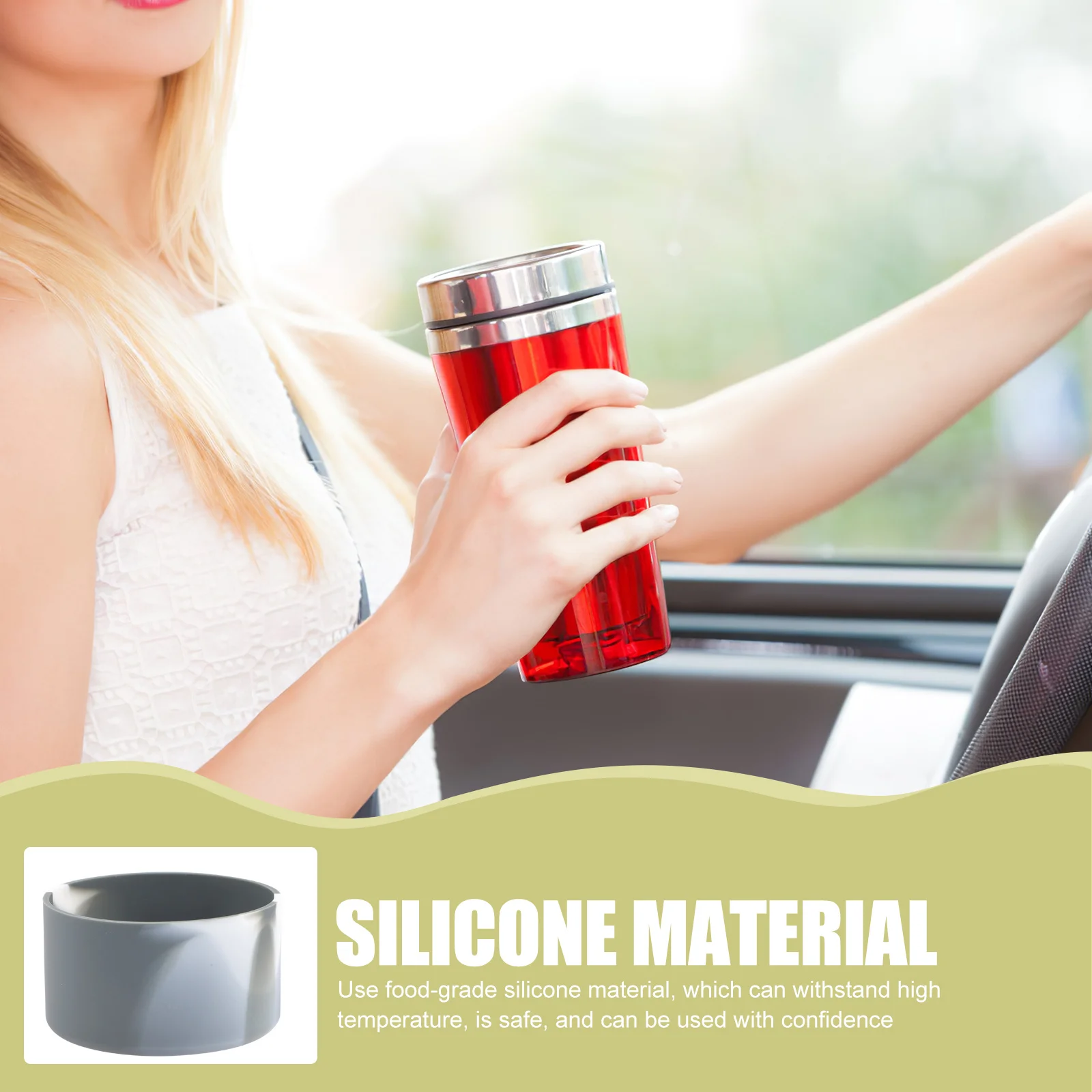 

Silicone Boot for Water Bottle Nonslip Bottle Cover Flexible Protective Glass Bottom Protector Silicone Sleeve