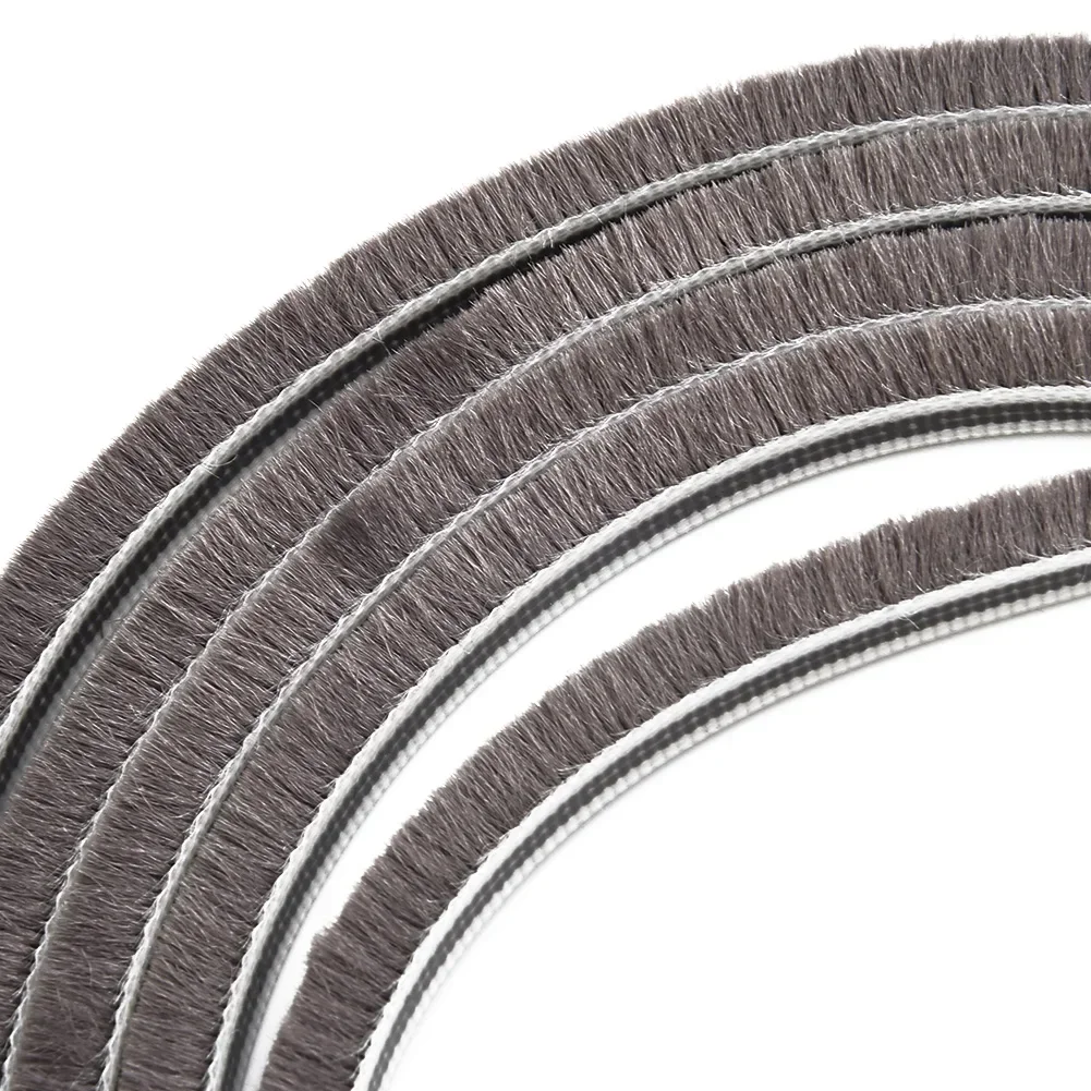 10m Self-adhesive Seal Strip Wool Strip Easily Cut Weatherstrip Sealing Window Pile Sliding Door Closet Seal Strip reduce nois