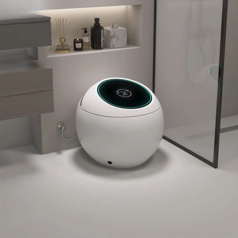Fully automatic round toilet, toilet flip egg-shaped smart toilet