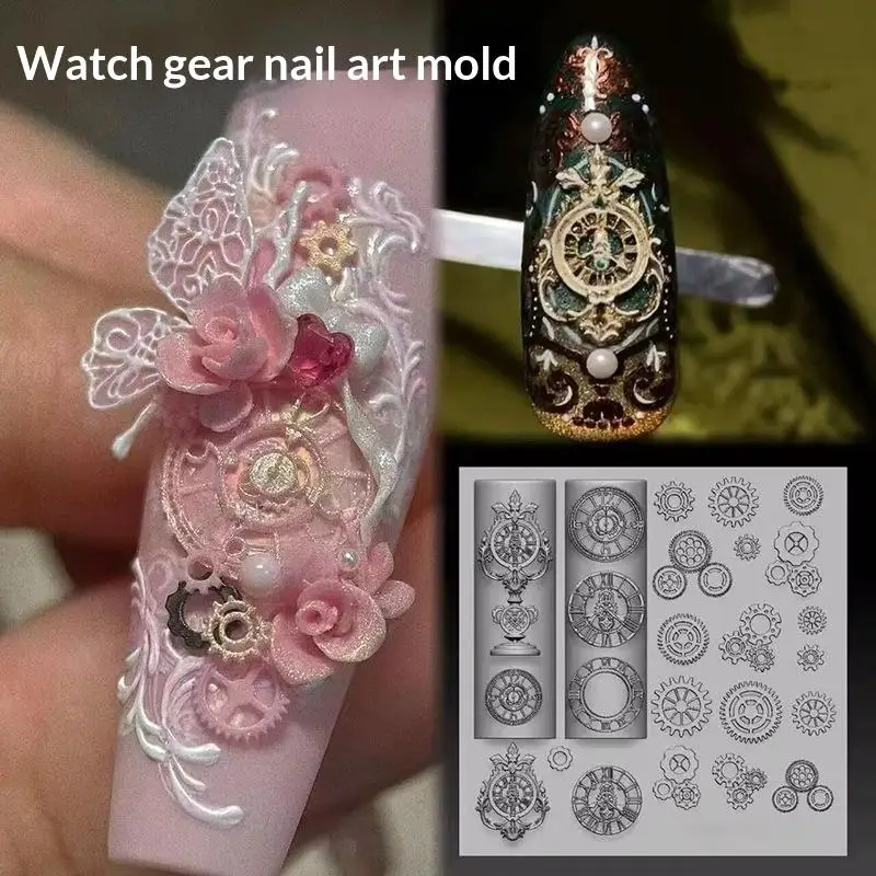Kawaii Schmetterlingsflügel Silikon-Nagelstempel-Form 1 Stück Wiederverwendbare Ungiftige Vorlage für DIY Maniküre Nageldekoration Handwerk – Detail 5