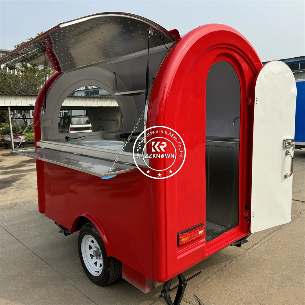 

Custom Hot Dog Snack Fast Food Trailer Mobile Deep Fryer Pizza Bbq Food Truck With Full Kitchen For Sale