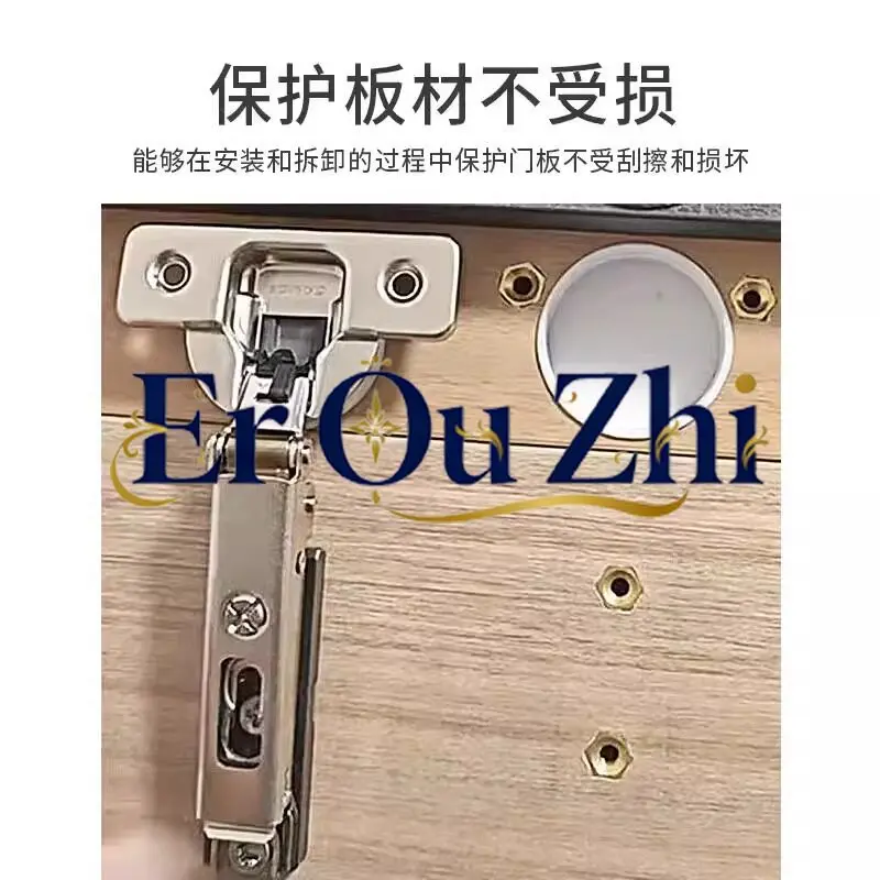 Pure Copper Embedded Parts Furniture Hardware Accessories Cabinet Door Hinge Hole Repair Expansion Plug Plank 3-in-1 Nut