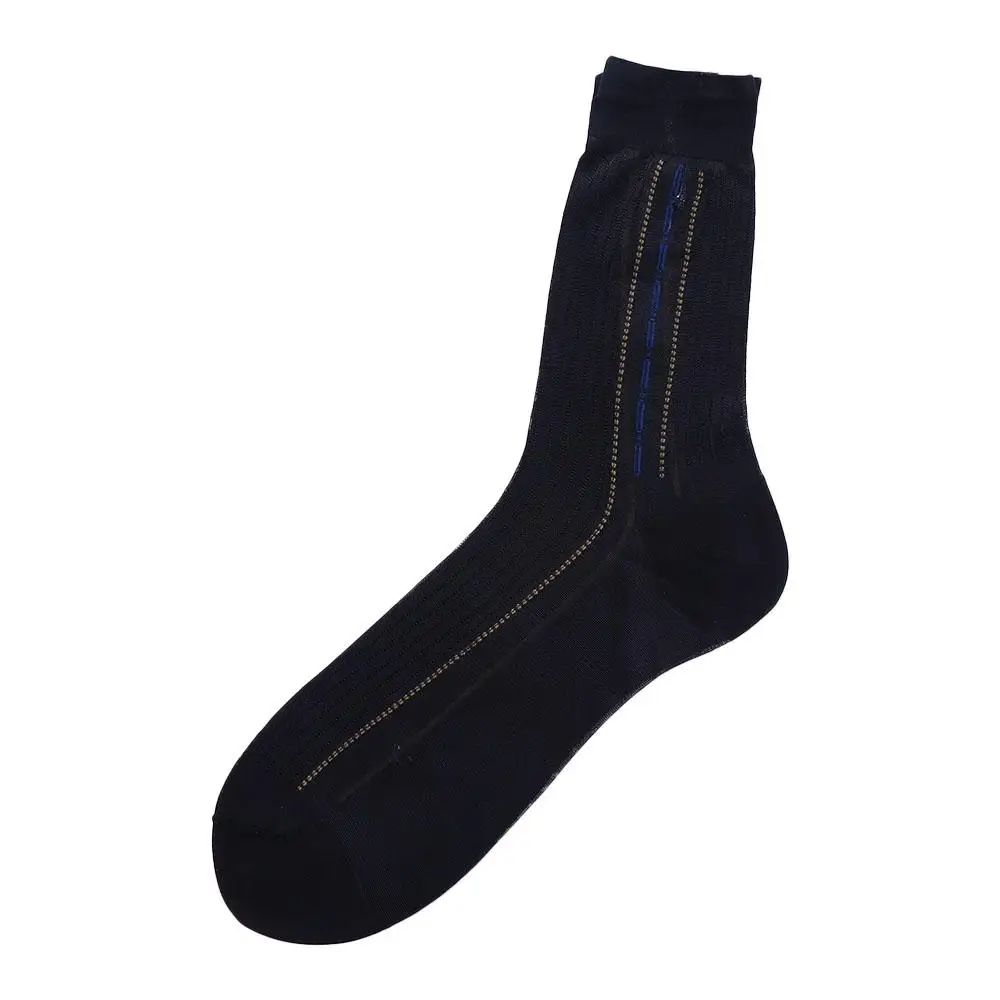 Cute Simple Endurable For Fathers Comfortable Solid Color Work For Men Home Silk Socks Middle Tube Socks Male Hosiery Men Socks