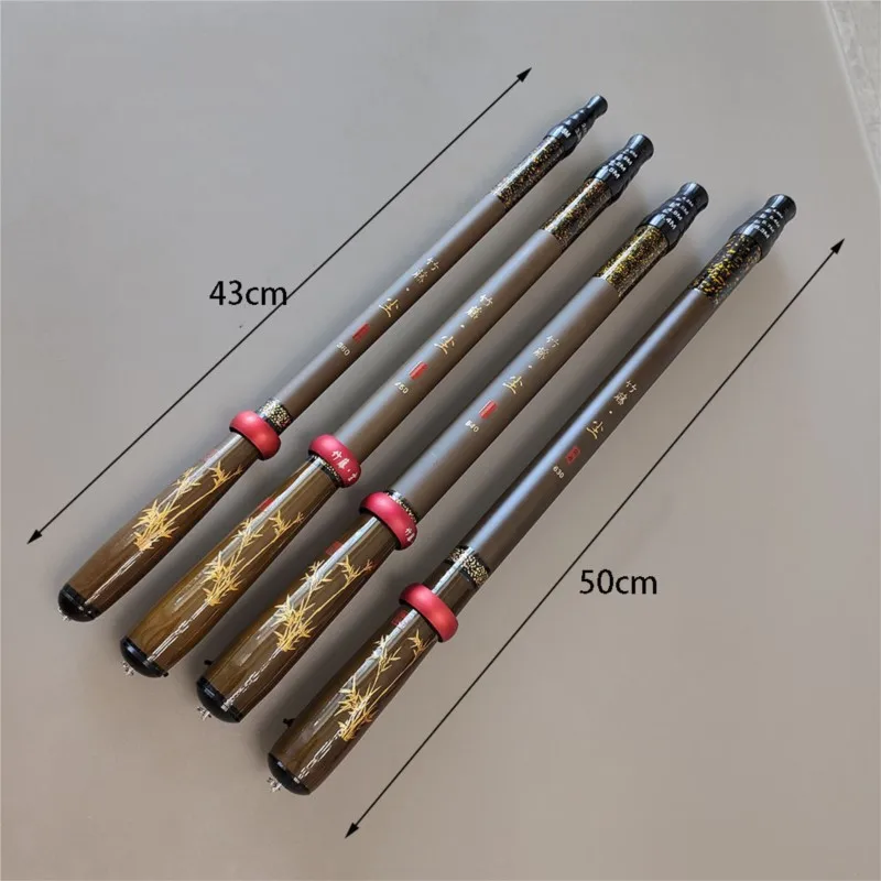 Ultra-Short Telescopic Positioning Hand Rod Carbon Pocket Stream Rod Mini Portable Ultra-Light Ultra-Stiff Fishing Rod for Adult
