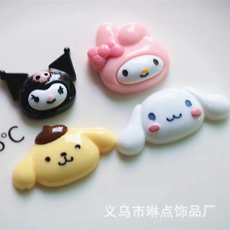 5 個 miniso シリーズサンリオ漫画樹脂ヒラタカボション diy 工芸材料ジュエリーメイキングチャーム