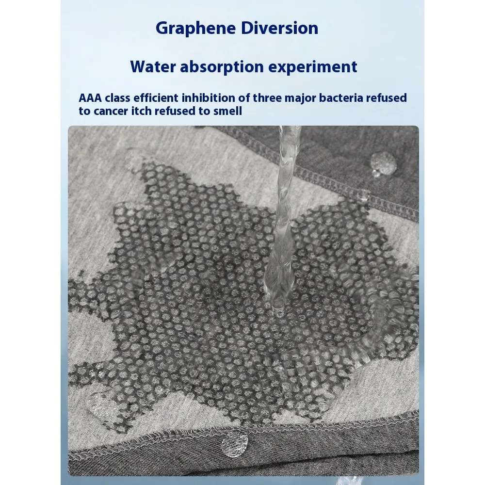 Fralda lavável do pano do algodão do grafeno, produtos idosos, roupa interior da incontinência, anti-escapamento, mulheres e homens, escapamento adulto