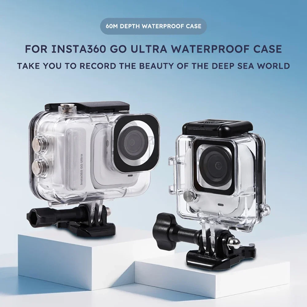 

For insta360 Go Ultra Invisible Diving Waterproof Case Diving Underwater 60M/196FT Shell For insta360 Go Ultra Accessories