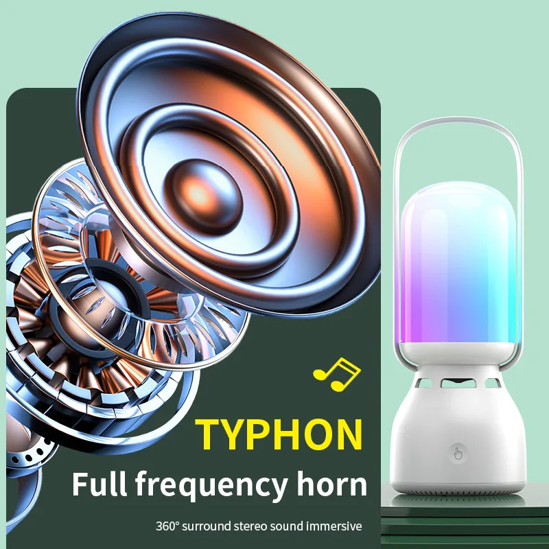 Draagbare Bluetooth-luidspreker Touch-nachtlampje, LED oplaadbare tafellampen, dimbare RGB-verlichting voor cadeau kamperen zomerfeest