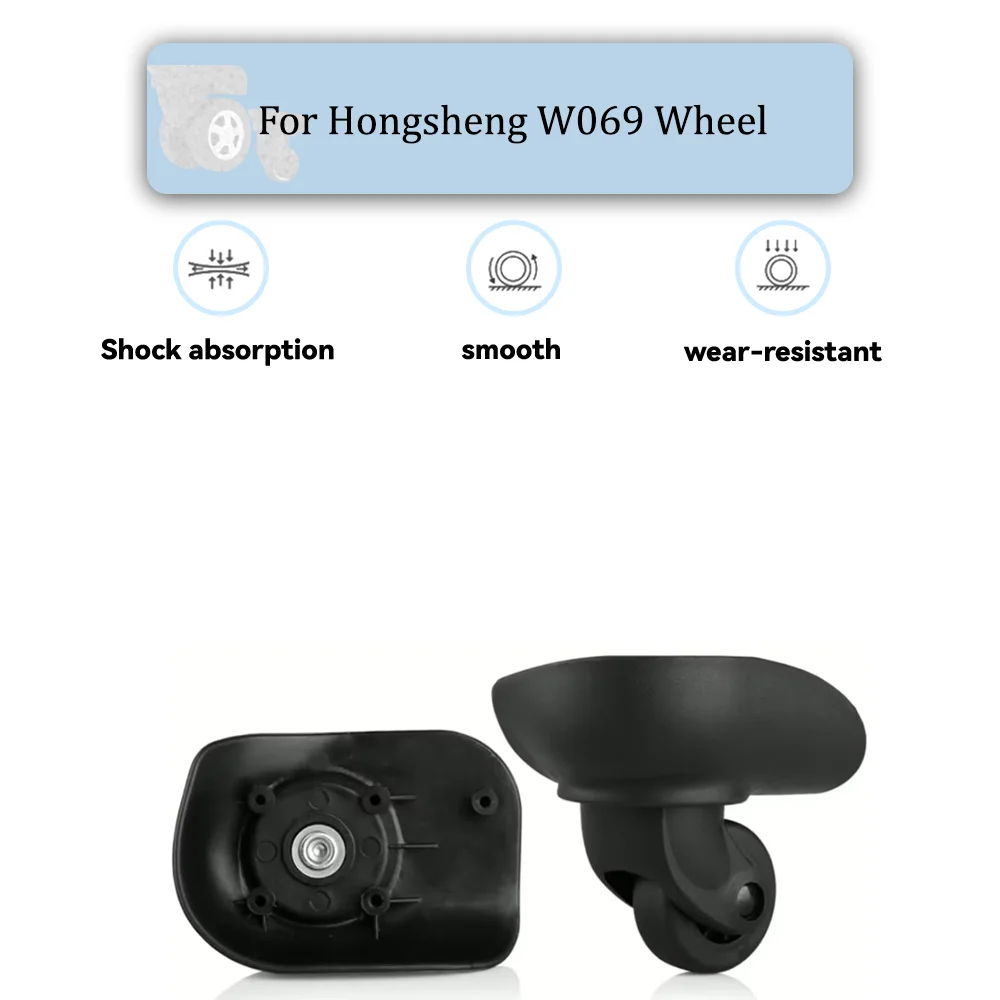 

For Hongsheng W069 Universal Wheel Replacement Suitcase Rotating Smooth Silent Shock Absorbing Wheel Accessories Wheels Casters