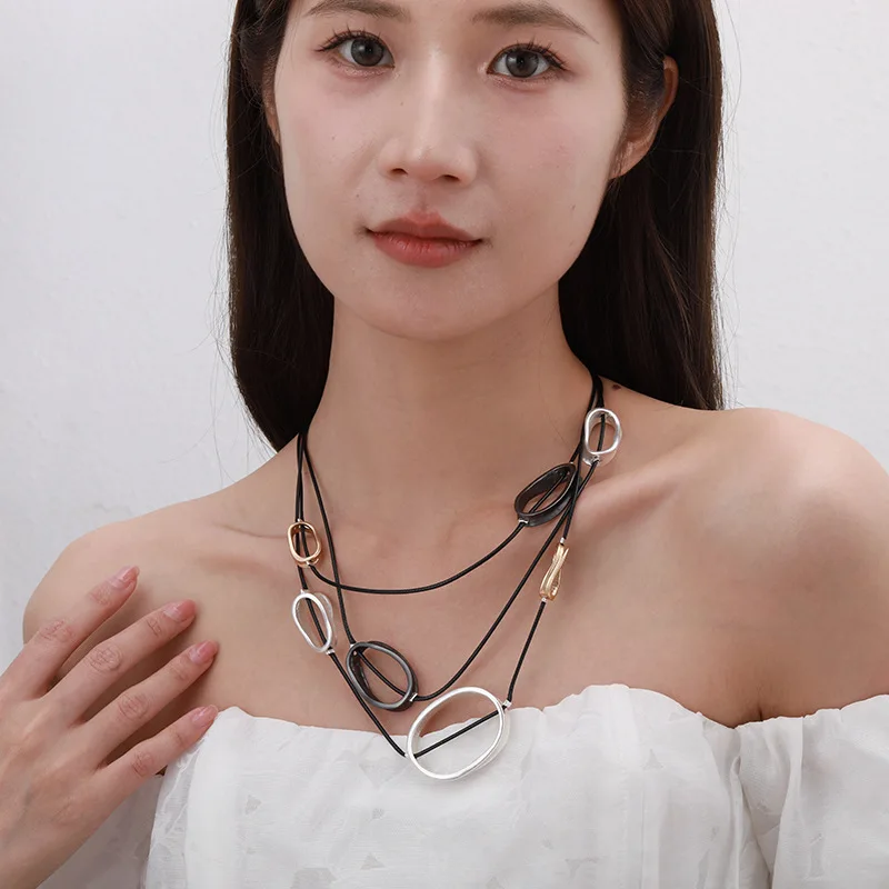 Kaseakia Triple Layer Choker Necklace for Women