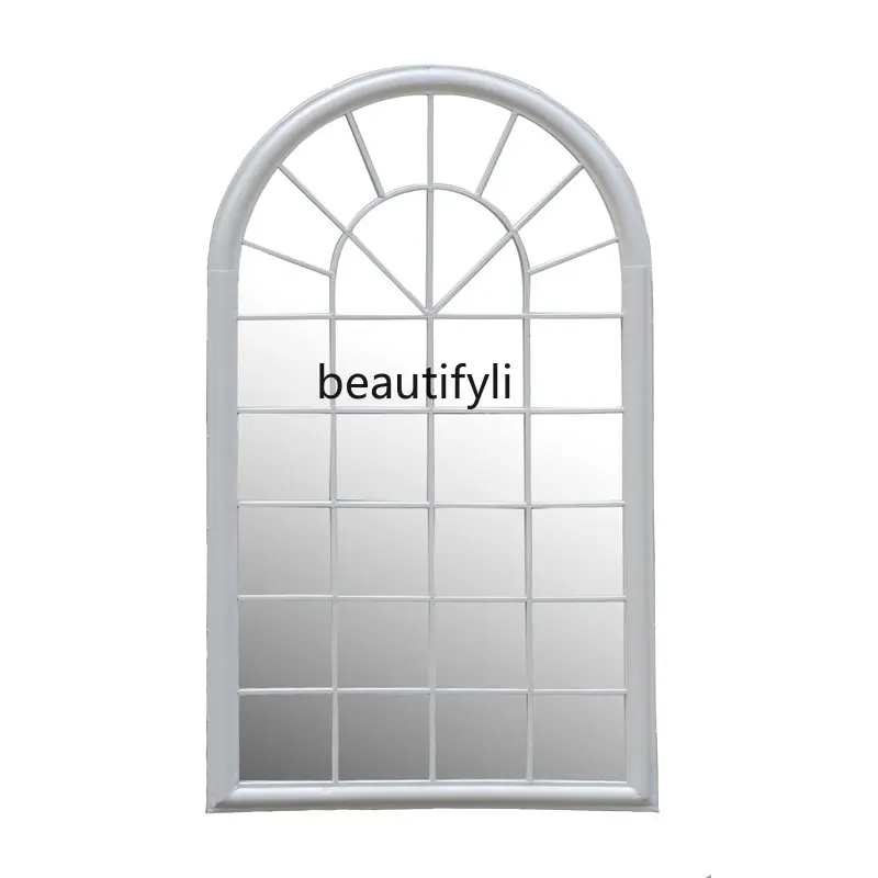 Iron Wall Hanging Decorative Mirror Hallway Clothing Store Explosion-Proof Mirror Floor Simple Dining Side Mirror