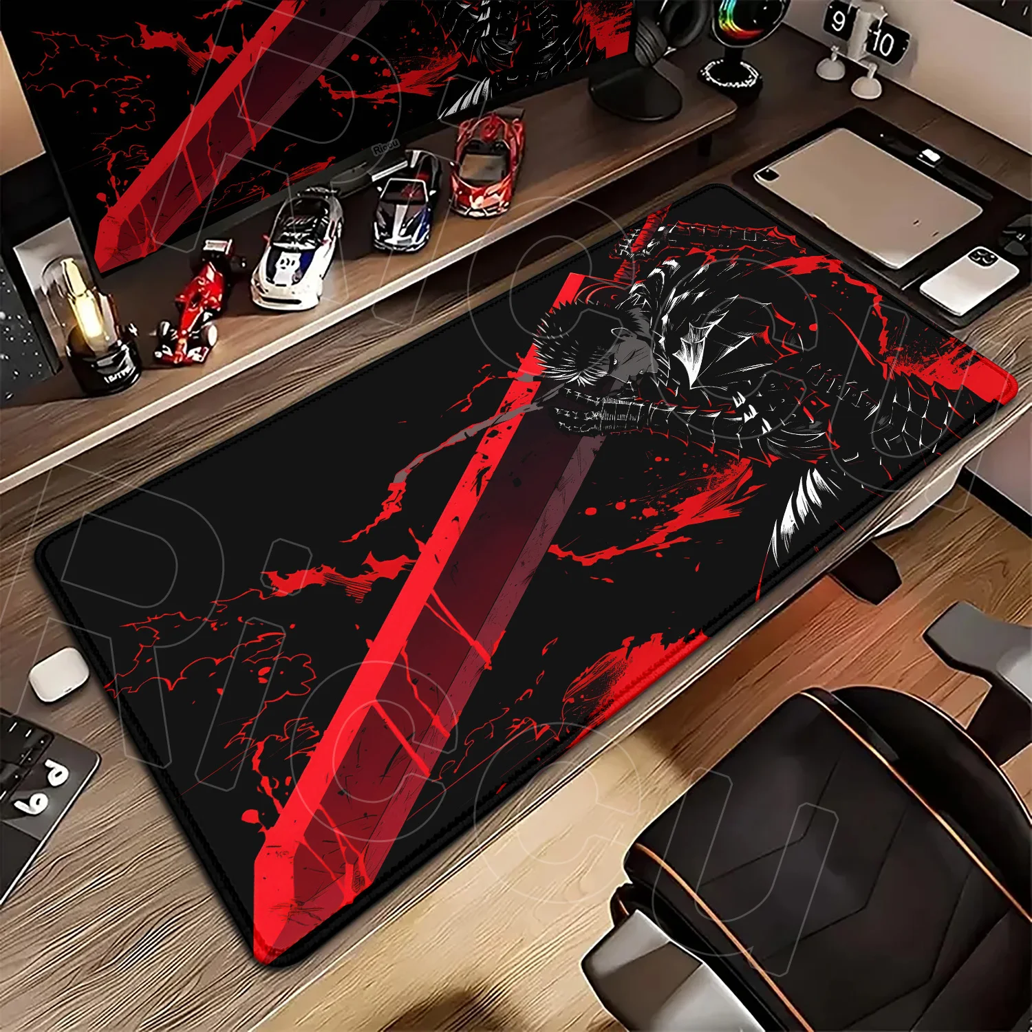 أنيمي Berserk Guts PC عدم الانزلاق سرعة مكتب الحصير كبير الألعاب ماوس الوسادة مكتب الملحقات لوحة المفاتيح الشجاعة السيف في لوحة الماوس هائج