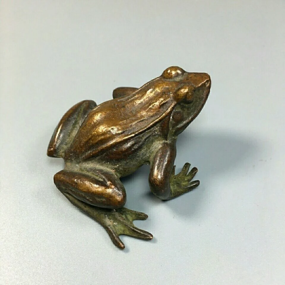 

Solid frog croaked to make a fortune. Tea ceremony tea table home desktop display collection.