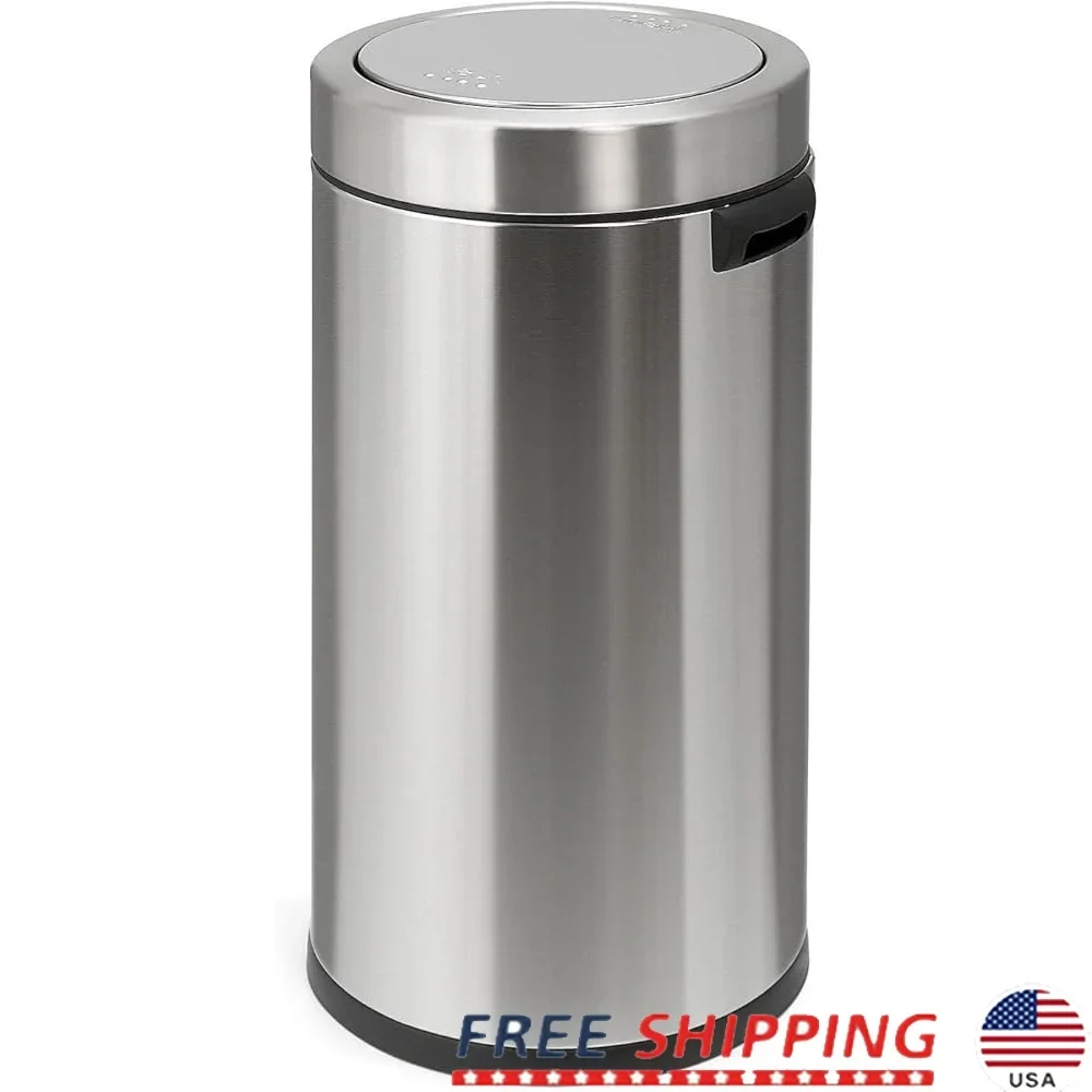 

Commercial Swing Top Trash Can 55L ADA Compliant Heavy Duty Stainless Steel Balanced Lid Ideal Restaurants Hotels Coffee Shops