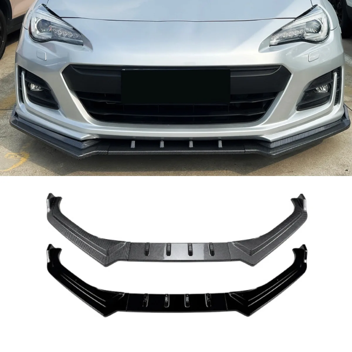 

Car Front Bumper Lip Spoiler Side Splitter Deflector Guards For Subaru BRZ ZC6 2017-2020 Body Kit Car Accessories