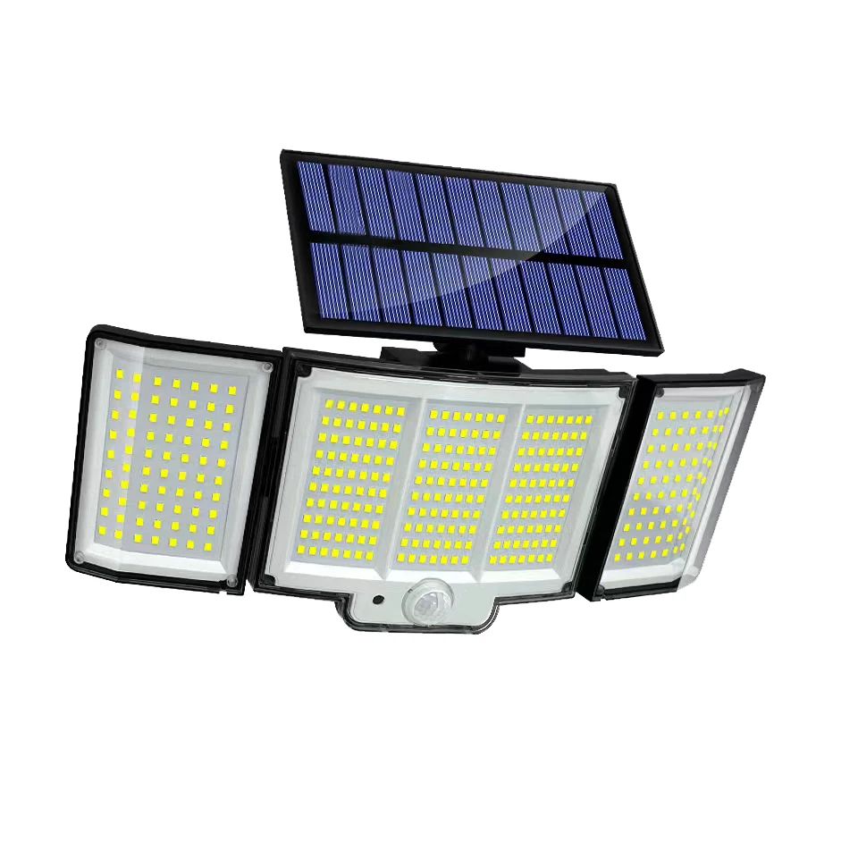 newstyle Lampes solaires extérieures à détecteur de mouvement 348/328 LED, projecteur de sécurité mural, télécommande 270 °   Éclairage extérieur étanche IP65 3