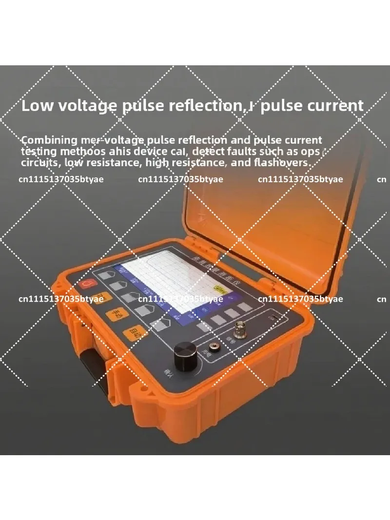 Low Voltage Pulse Current Cable Fault Tester Locator Rangefinder with Plastic Case for Intelligent Bridge Measurement