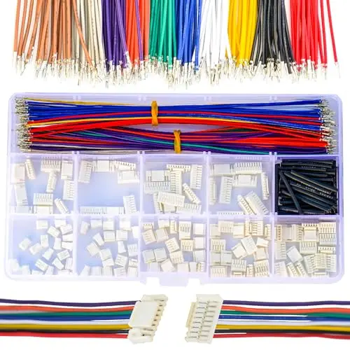 Micro 1.25mm  JST Connector Kit 1.25mm Pitch GH1.25  28AWG  Cables,GH 1.25mm Connector 2/3/4/5/6/7/8/9/10 Pin (KS-GH-Kit)