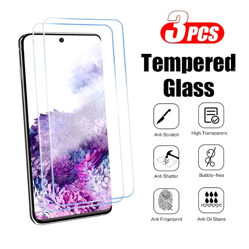 3Pcs Screen Protector For Samsung Galaxy S26 S25 S24 S23 S21 Ultra S20 Plus S21 S23 FE Tempered Glass For Samsung S10 S9 S8 Plus
