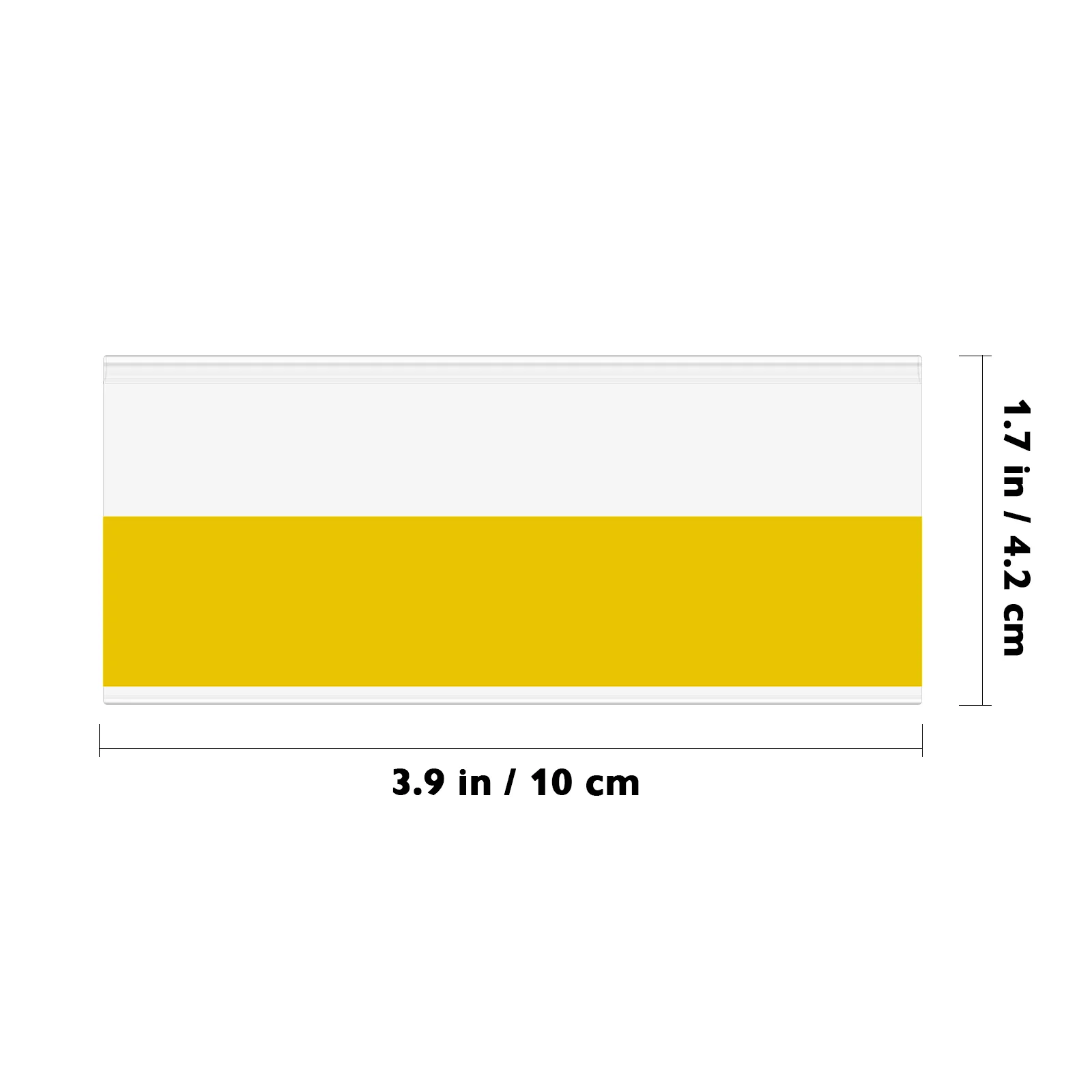 50pcs PVC Price Tag Holders Clear Label Sign Display Shelf Card Stickers Jewel Tags Retail Store Mall Adhesive Holder ganizers