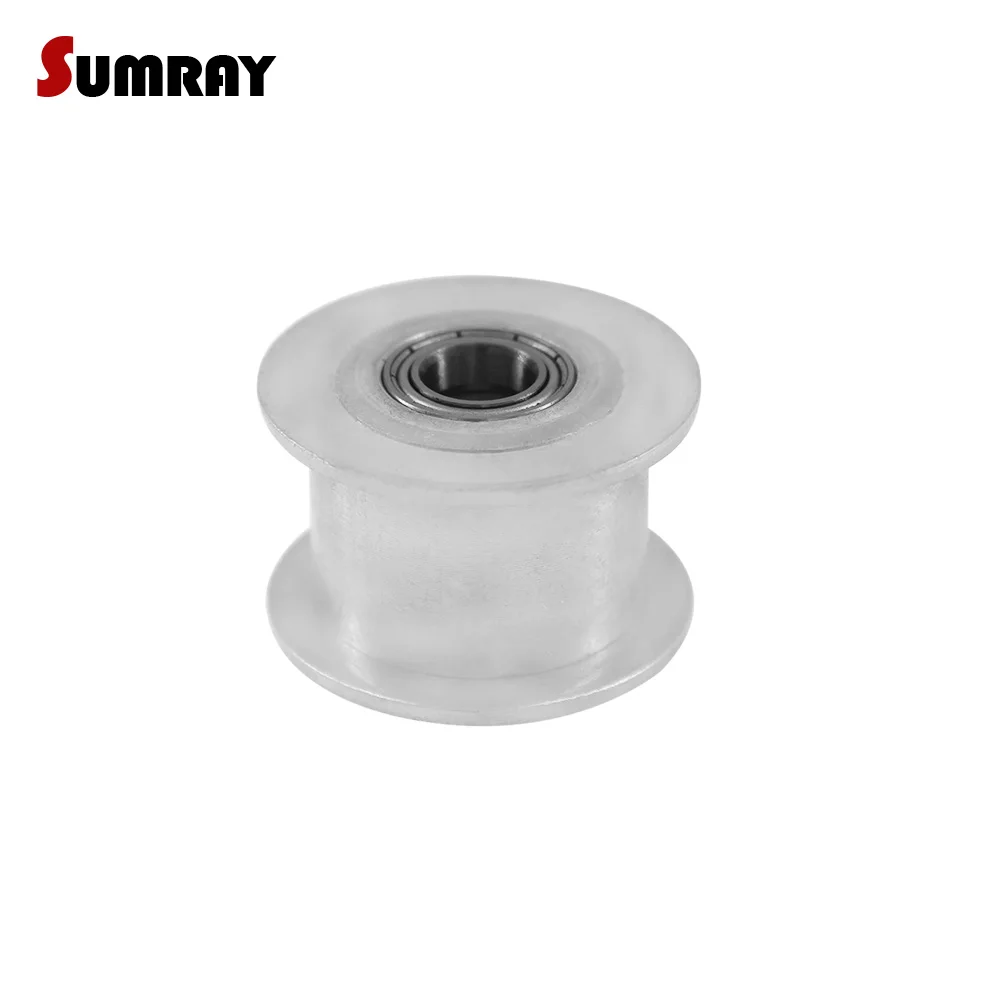 2pcs 5M 15T Idler Pulley 3/4/5/6/8mm Inner Bore 16/21mm Width Transmission Passive Pulley Wheel for 3D Printer