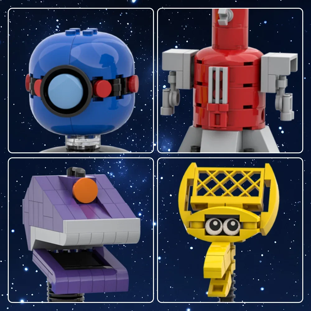 Gobricks MOC Movie Action Figure MST3K Mystery Science Theaters 3000 Building Blocks Model Mad Scientist Bricks Toy Kids Gift