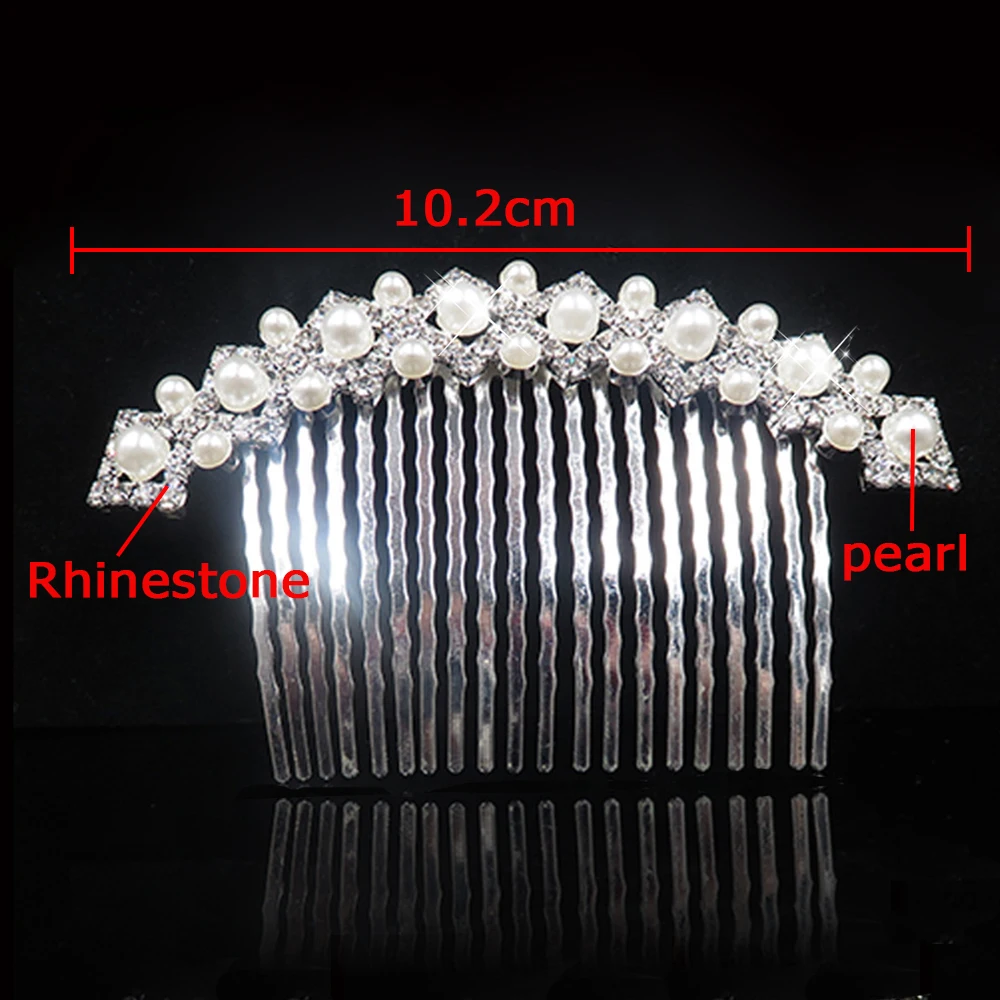 Fashion Crystal Hair Combs Rhinestone Bridal Hair Jewelry Charm Floral Women Party Hairpins Wedding Hair Accessories