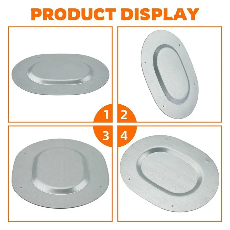 6PCS Oval Metal Floor Pan Drain Plug Covers For GM -X59A
