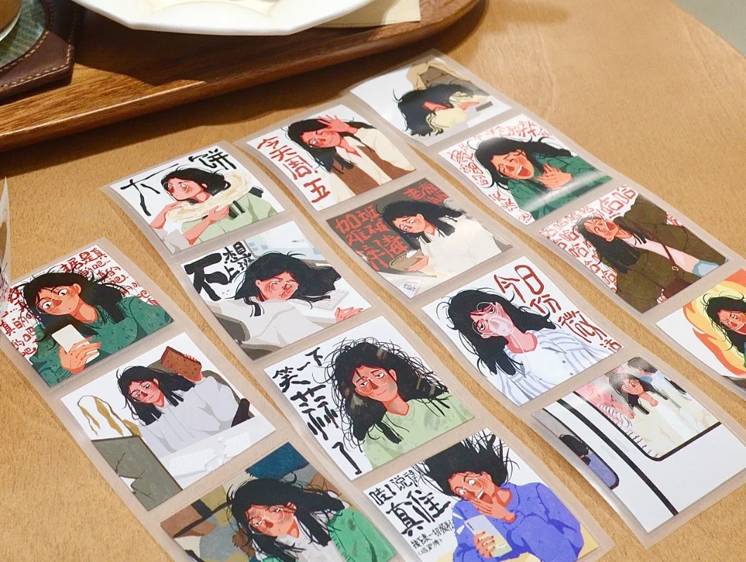 

Девушка в хорошем психическом состоянии, высечка, ПЭТ-ленты васи, принадлежности для рукоделия, сделай сам, скрапбукинг, изготовление карточек, декоративная наклейка с планом