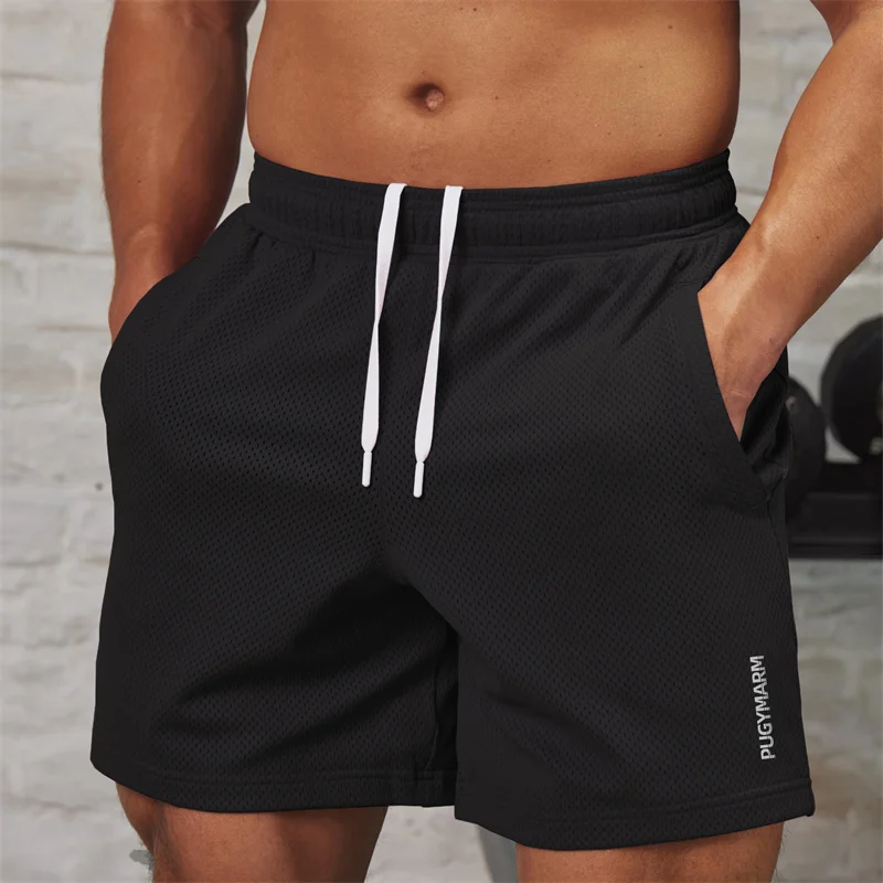 

Men's shorts Summer Gym Workout Running shorts Quick Drying Loose basketball pants Drawstring Mesh Breathable Sports Shorts