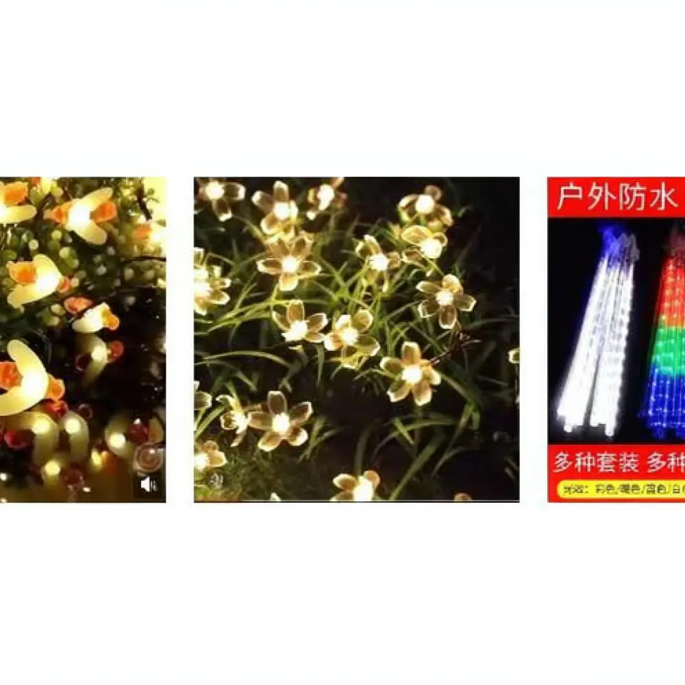 Outdoor Waterproof Solar LED String Light Bubble Drop Lamp Garden Patio Atmosphere Decorative Fairy Light Christmas Party Decor