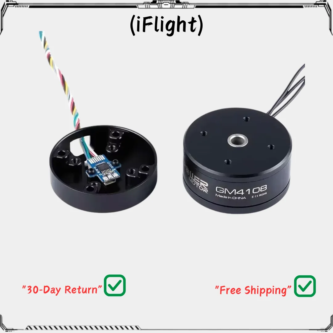 

iFlight iPower GM4108H-120T Карданный двигатель с кодировщиком AS5048A и алюминиевым корпусом для стабилизации камеры дрона FPV