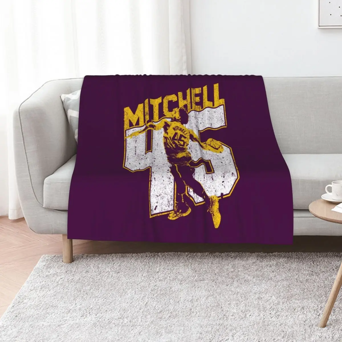 

Donovan Mitchell Throw Blanket blankets and throws Soft Plaid Loose Travel Blankets