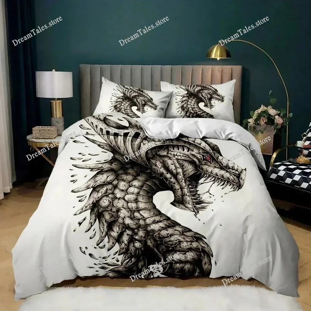

3D Print Mythical Dragon Bedding Set Boys Girls Twin Queen King Size Duvet Cover Pillowcase Bed Boys Adult Home Textileextile741