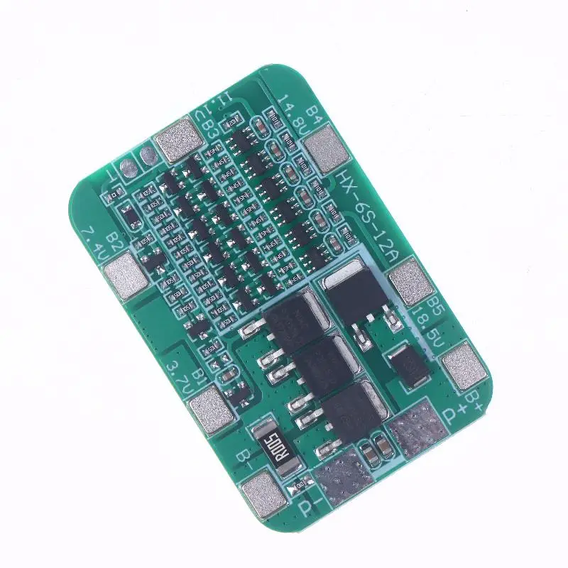 Module PCB de Batteries Li-ion 18650, 6 paquets, pour Kits de bricolage, carte de Protection BMS 6S 15A 24V, 1 pièce