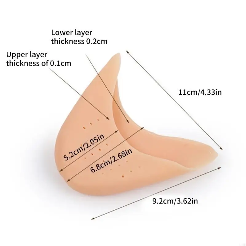 Sapato dança balé silicone macio