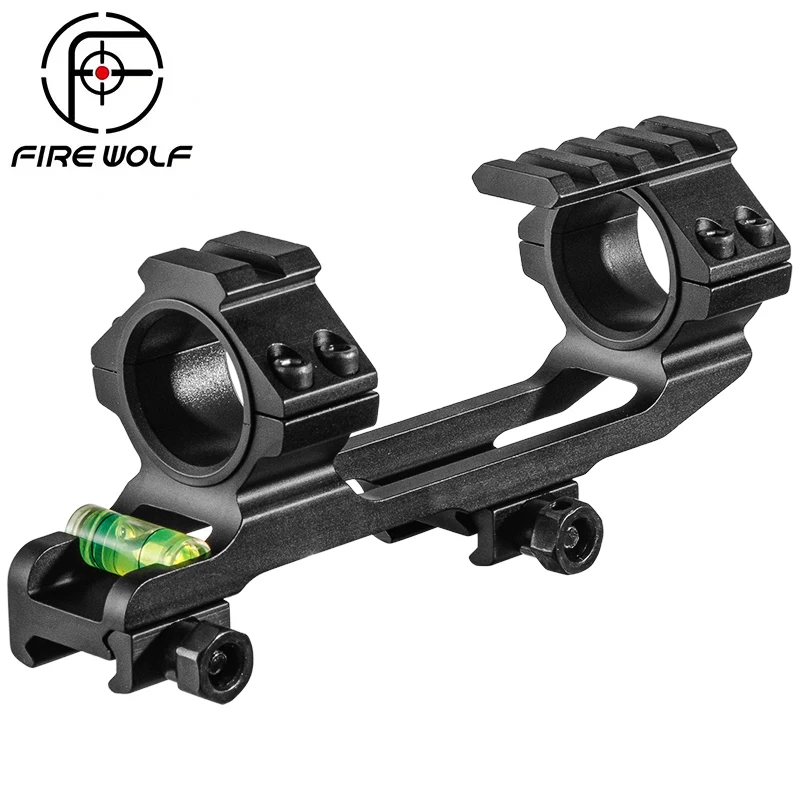 Dovetail Riflescops Siamese Mount 25.4mm/30mm Double Rings Bubble Level 20mm Rail Mounts With Compass Picatinny Rail On Top