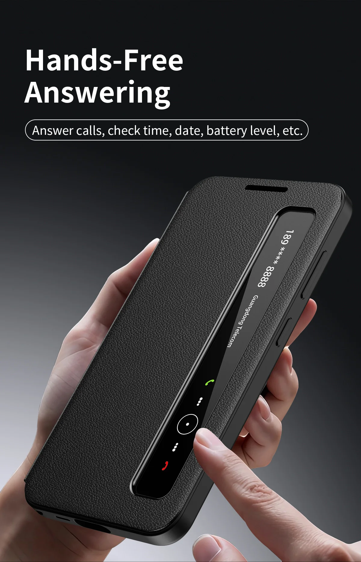 

Smart Side Window Phone Full Protective Case for Samsung Galaxy S26 S25FE S25/Ultra S24 S23 S22/Plus PU Leather Flip Phone Cover